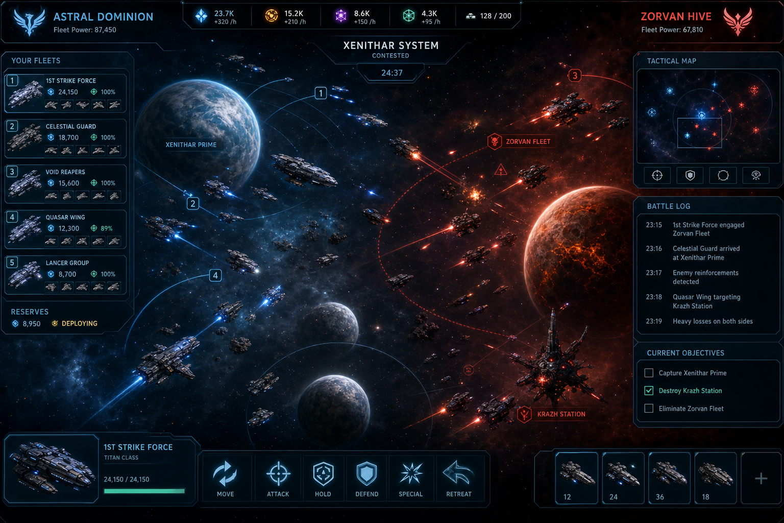 Space strategy game